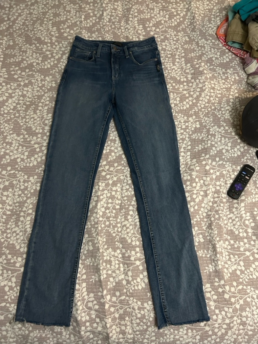 Silver Jeans Women's Straight-Leg Denim in Dark Blue
